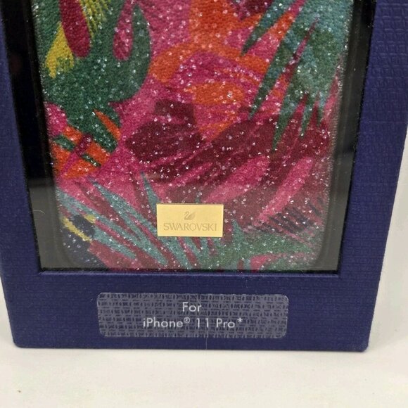 Swarovski Crystal Tropical iPhone 11 PRO Case Multi STS PGO 5533960 Pink Gold - Picture 2 of 7